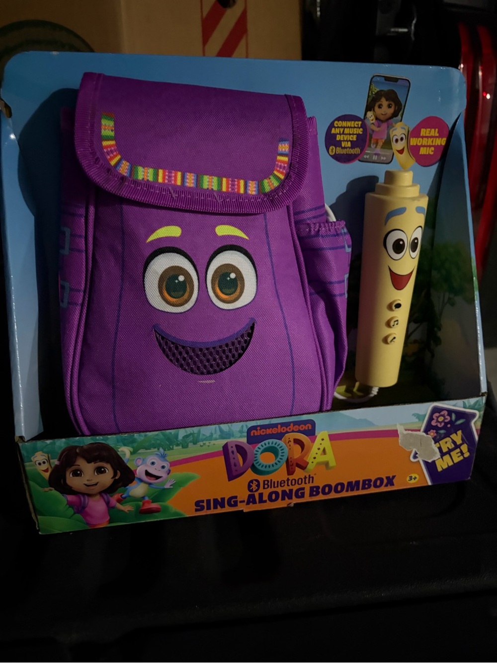Nickelodeon Dora Sing-Along Boombox Kids Backpack - Purple